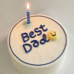 Classic Blue Best Dad Cake
