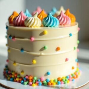 Pastel Party Parade Cake
