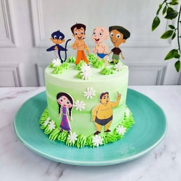 Chhota Bheem and Friends Meadow Cake
