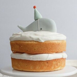 Whimsical Whale Naked Layer Cake