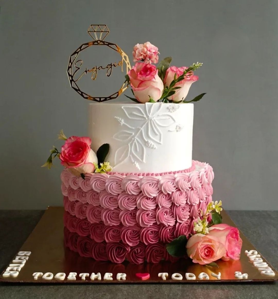 engagement cake