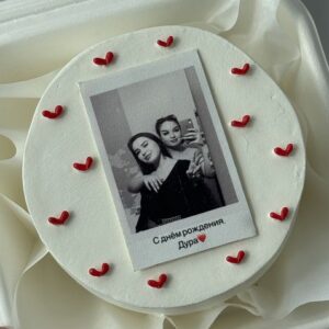Polaroid Memories Friendship Cake