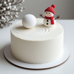 Frosty Snowman Christmas Cake