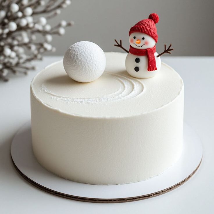 frosty-snowman-christmas-photo-cake 1