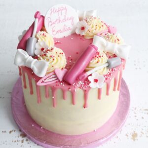 Makeup Pink Drip Cake - 2kg