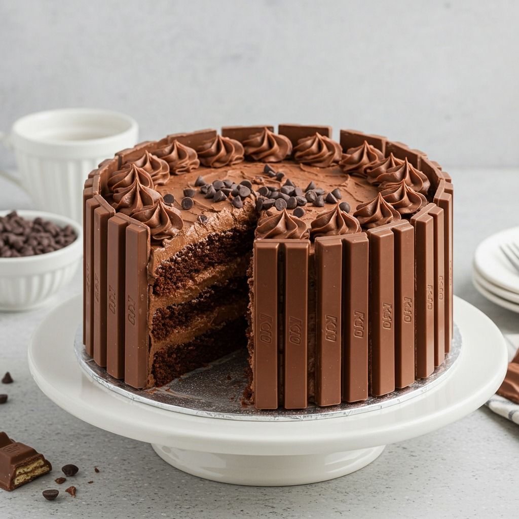 kitkat chocolate cake