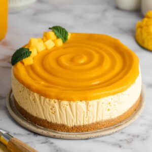 Golden Mango Cheesecake
