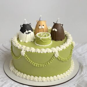 Purr-fect Garden Party Cake