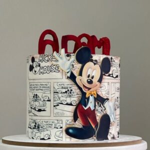 Mickey Mouse Comic Cake