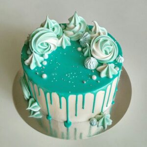 Emerald Drip Cake