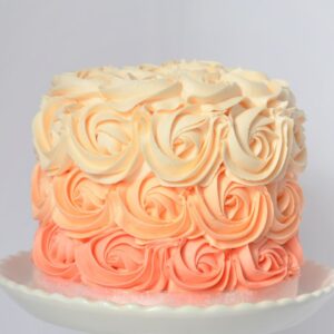 Peach Rosette Cake