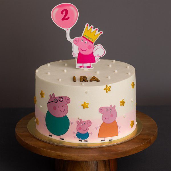 peppa pig family cake