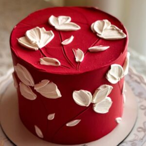 Crimson Blossom Cake