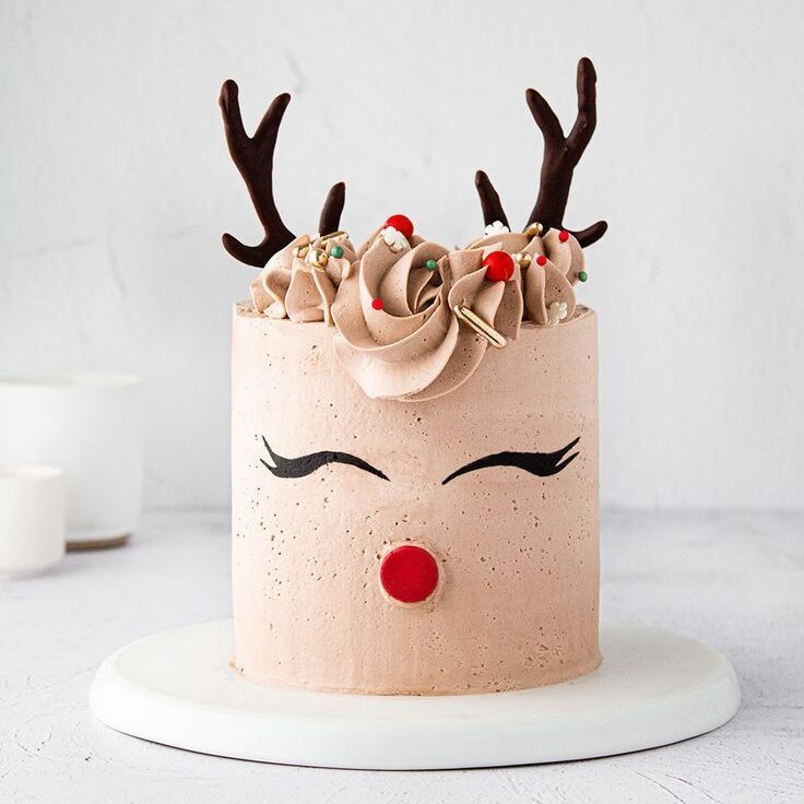 reindeer choco cake