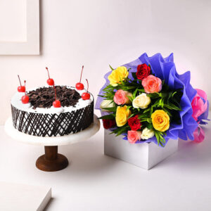 Rosey Prismatic with Black Forest Cake - 2kg