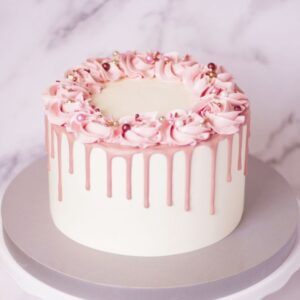 Drip Strawberry Cake