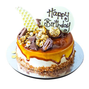 Vanilla Caramel Loaded Cake