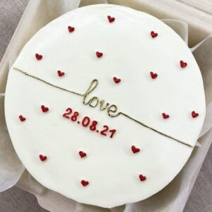 Timeless Anniversary Hearts Cake