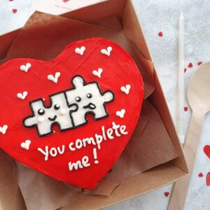 You Complete Me Valentine's Cake