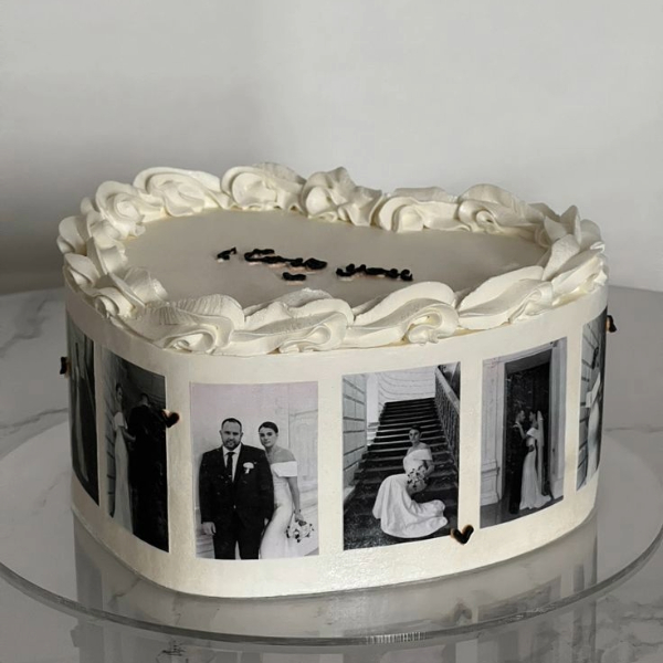 Captured Moments Anniversary Heart Cake