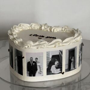 Captured Moments Anniversary Heart Cake