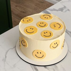 Joyful Smiley Cake