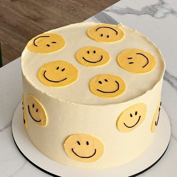Joyful Smiley Cake