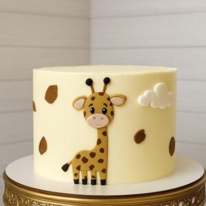 Sweet Giraffe Celebration Cake