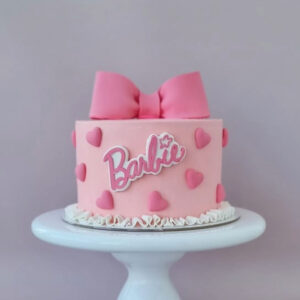 Pink Poster Barbie Cake