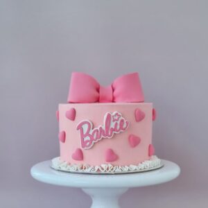 Pink Poster Barbie Cake