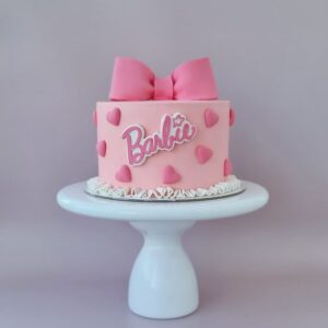 Barbie Birthday Bow Cake