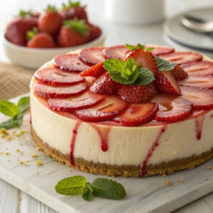 Strawberry Decadence Cheesecake