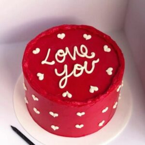Crimson Love You Cake