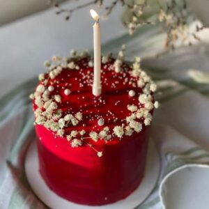 Rustic Red Velvet Cake