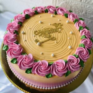 Sibling Sunshine Rosette Cake